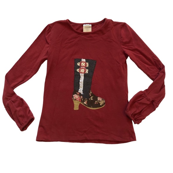 Persnickety Brand Boot Long Sleeve Tee size 10 - Picture 3 of 8